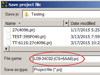 programmer software-checksum